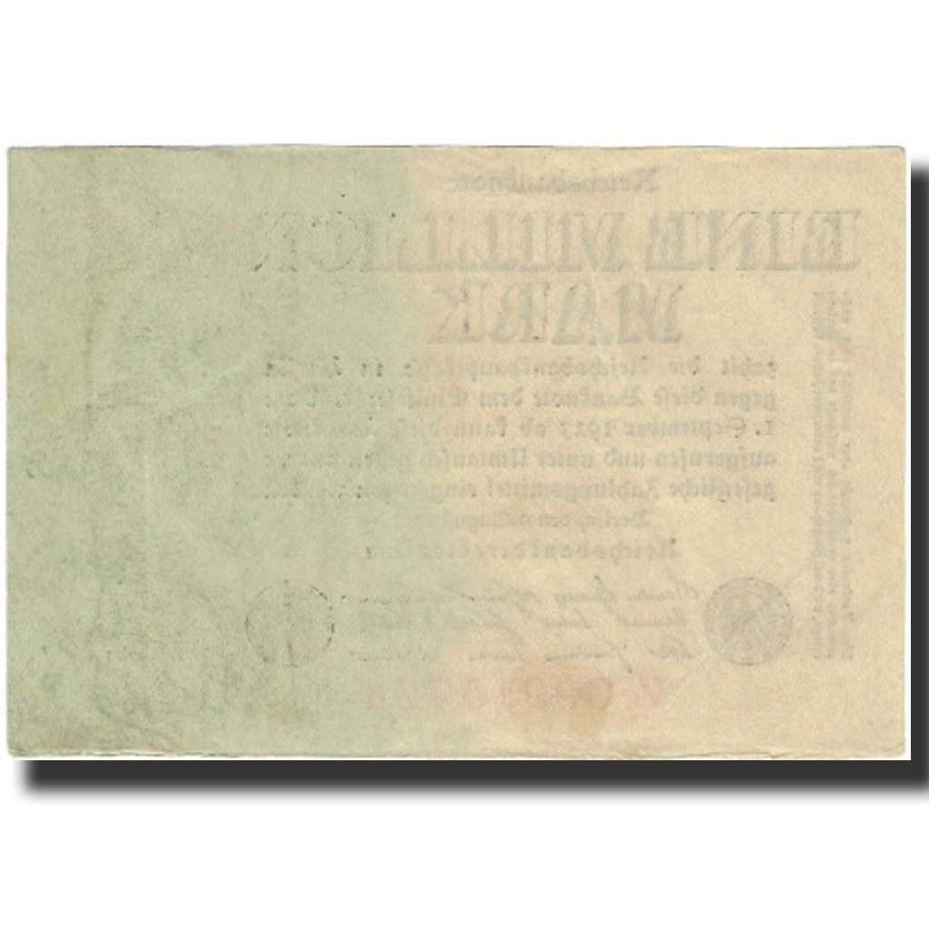 Banknote, Germany, 1 Million Mark, 1923, 1923-08-09, KM:102a, UNC(65-70)