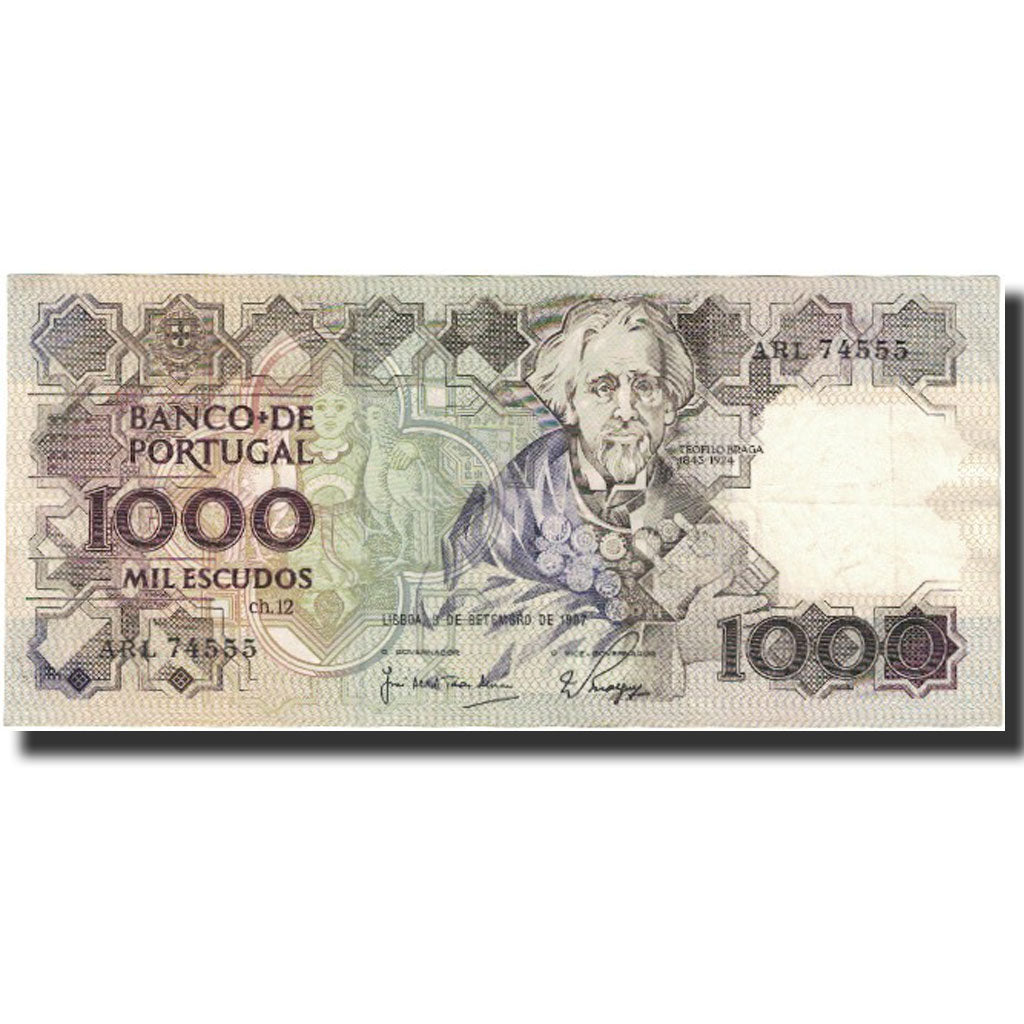 Banknote, Portugal, 1000 Escudos, 1987, 1987-09-03, KM:181d, EF(40-45)