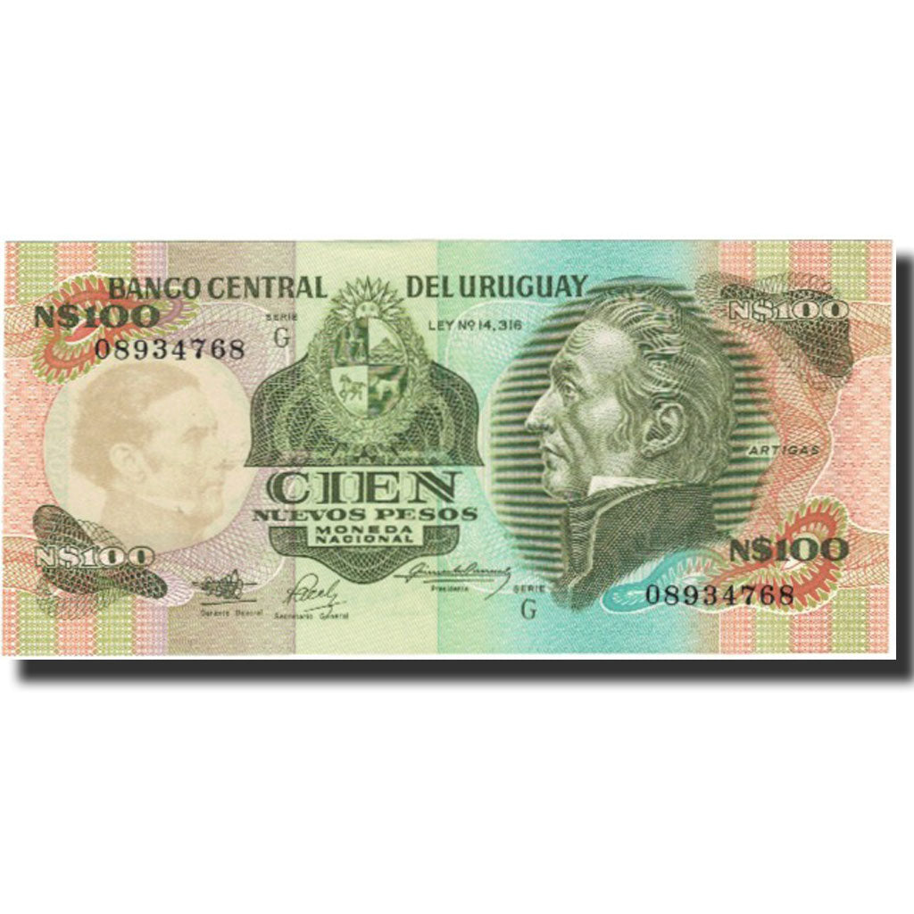 Billet, Uruguay, 100 Nuevos Pesos, UNDATED (1978-86), KM:62a, NEUF