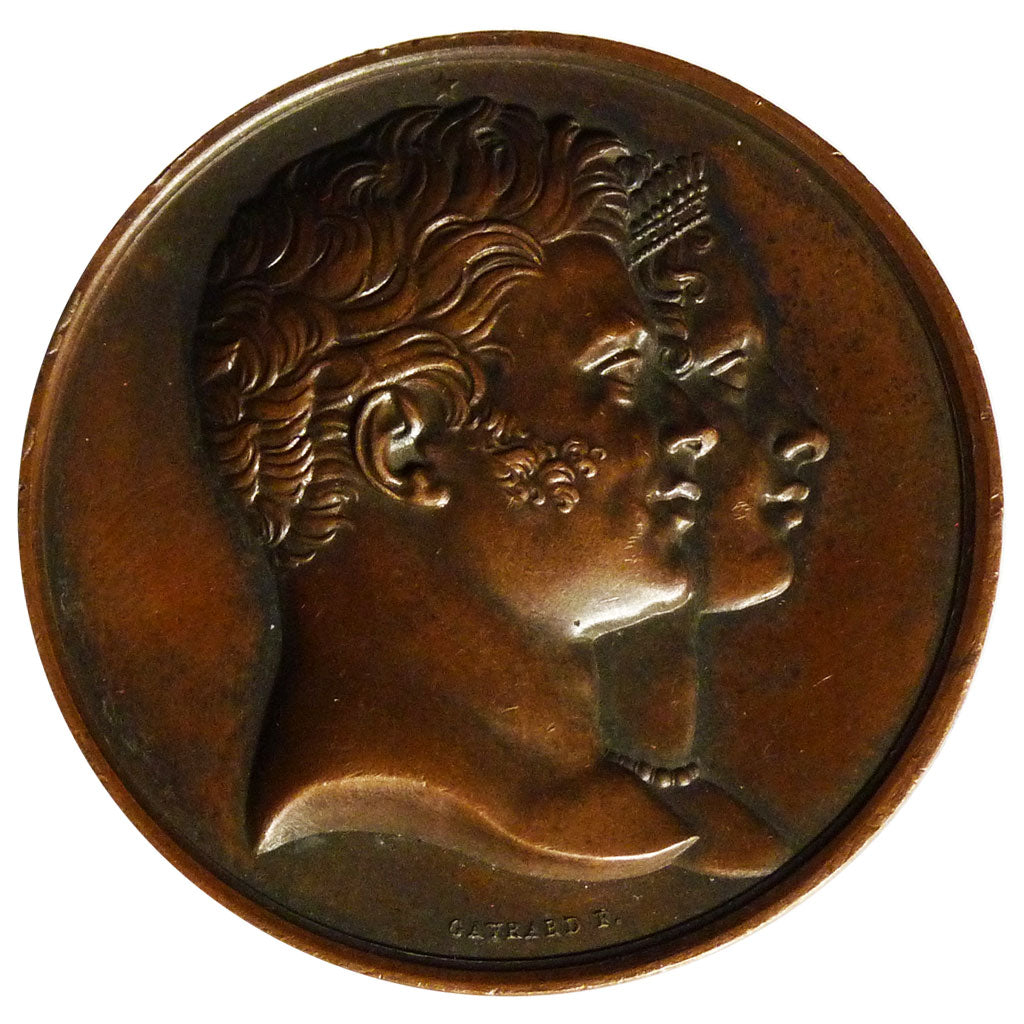 FRANCE, Politics, Society, War, Louis XVIII, Medal, 1820, AU(55-58), Gayrard,...
