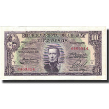 Banknote, Uruguay, 10 Pesos, 1939, KM:37D, UNC(65-70)