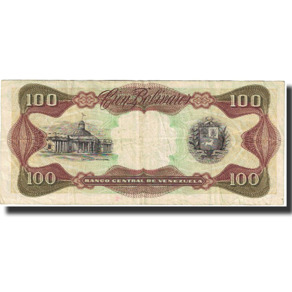 Banknote, Venezuela, 100 Bolivares, 1990, 1990-05-31, KM:66c, UNC(63)