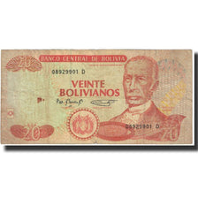 Geldschein, Bolivien, 20 Bolivianos, 1986, 1986-11-28, KM:205a, SS