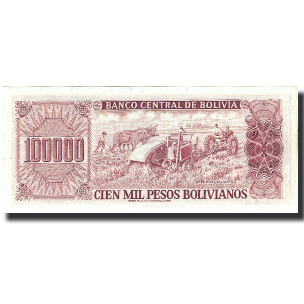 Billete, 100,000 Pesos Bolivianos, 1984, Bolivia, 1984-06-05, KM:171a, SC