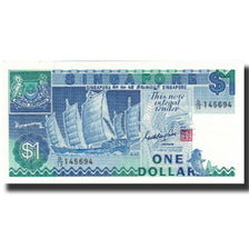 Biljet, Singapur, 1 Dollar, 1987, KM:18a, NIEUW