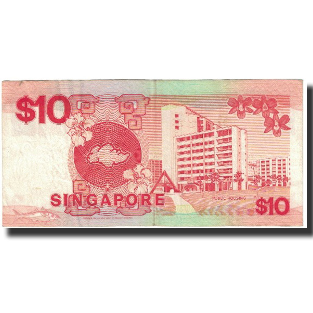 Geldschein, Singapur, 10 Dollars, Undated (1988), KM:20, SS
