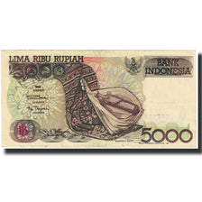 Banknote, Indonesia, 5000 Rupiah, 1992, KM:130a, UNC(65-70)