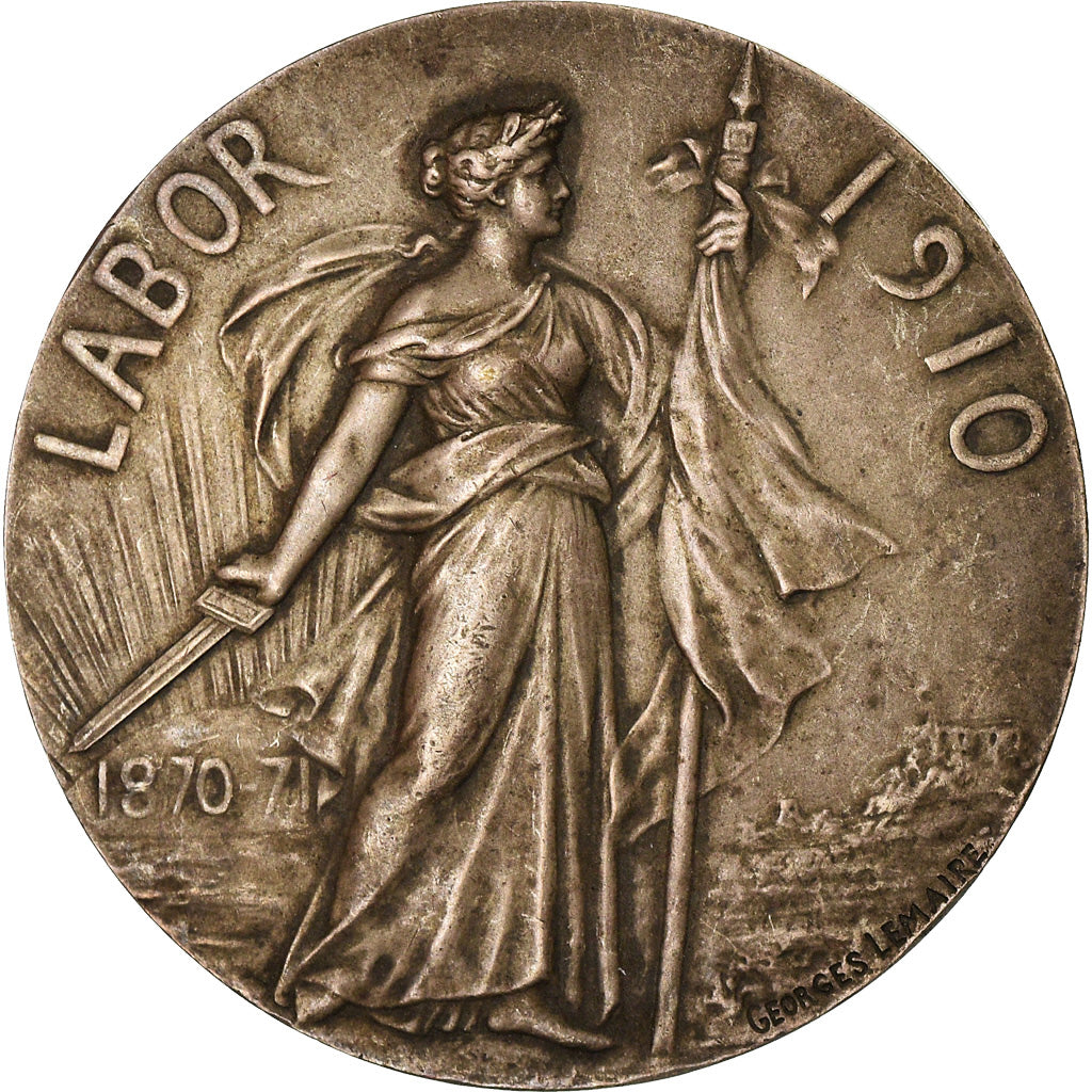 Frankreich, Medal, French Third Republic, Politics, Society, War, 1910, SS