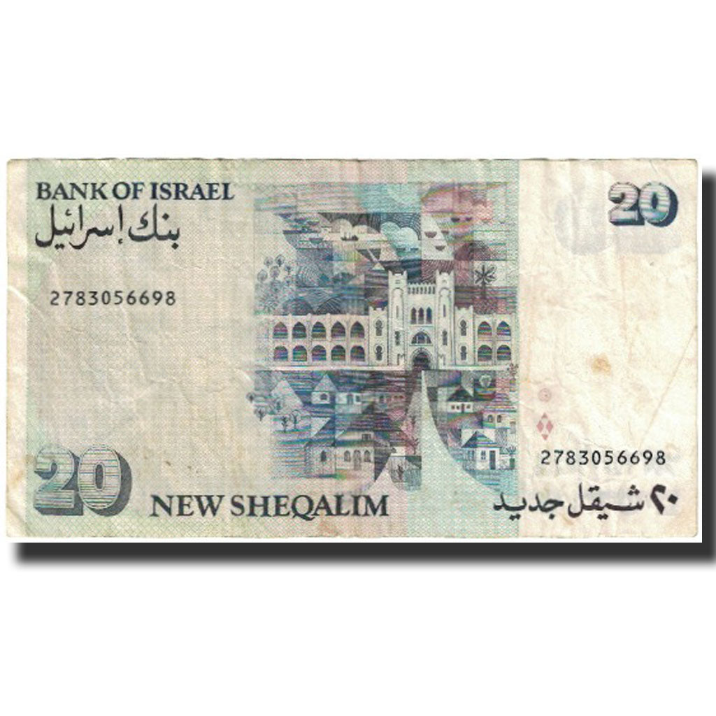 Banknot, Israel, 20 New Sheqalim, 1993, KM:59a, AU(55-58)