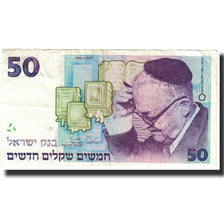 Billete, 50 New Sheqalim, 1992, Israel, KM:55c, MBC