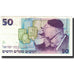 Banknote, Israel, 50 New Sheqalim, 1992, KM:55c, EF(40-45)