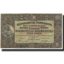 Geldschein, Schweiz, 5 Franken, 1913-53, KM:11l, SGE