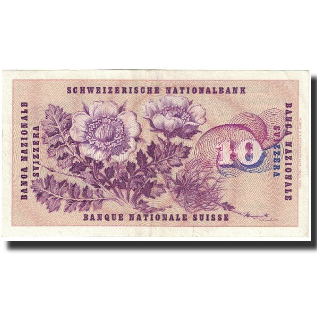 Geldschein, Schweiz, 10 Franken, 1956, 1956-11-29, KM:45c, SS
