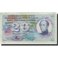 Banknot, Szwajcaria, 20 Franken, 1959, 1959-12-23, KM:46g, VF(20-25)