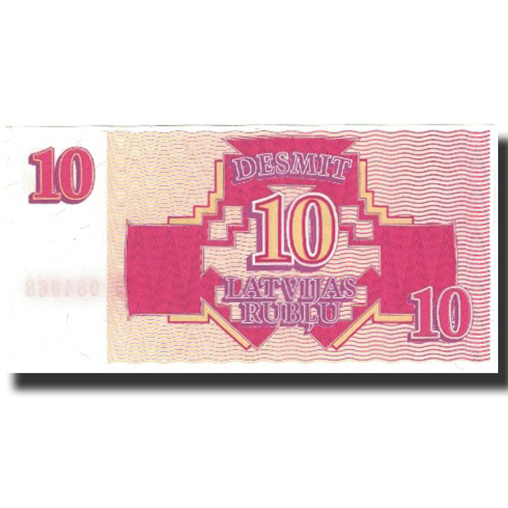 Banconote, Lettonia, 10 Rublu, 1992, Undated (1992), KM:38, FDS