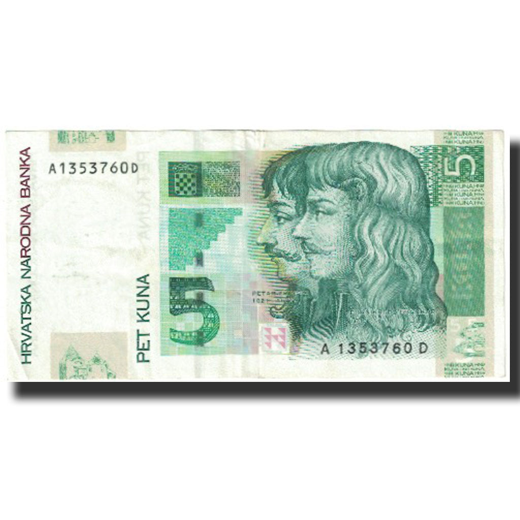 Banknote, Croatia, 5 Kuna, 1993, Undated (1993), KM:28a, UNC(65-70)