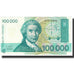 Billete, 100,000 Dinara, 1993, Croacia, Undated (1993), KM:27A, UNC