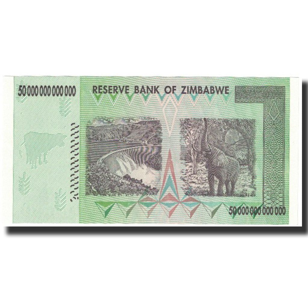 Banknote, Zimbabwe, 50 Trillion Dollars, 2008, Undated (2008), KM:90, UNC(65-70)