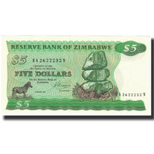 Banknote, Zimbabwe, 5 Dollars, 1983, KM:2c, UNC(65-70)