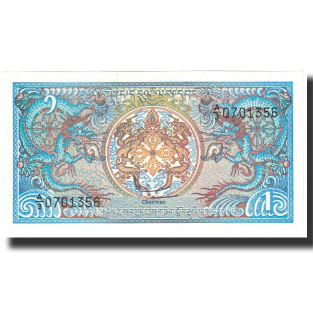 Biljet, Bhutan, 1 Ngultrum, undated (1981), Undated (1981), KM:12, NIEUW