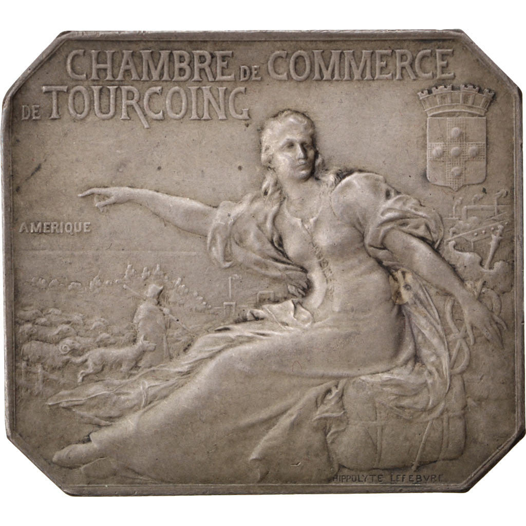 FRANCE, Business & industry, French Third Republic, Medal, EF(40-45), Silver,...