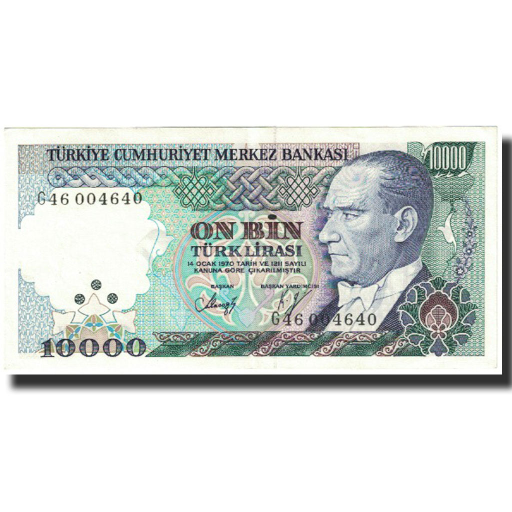 Geldschein, Türkei, 10,000 Lira, 1970, 1970-01-14, KM:200, UNZ