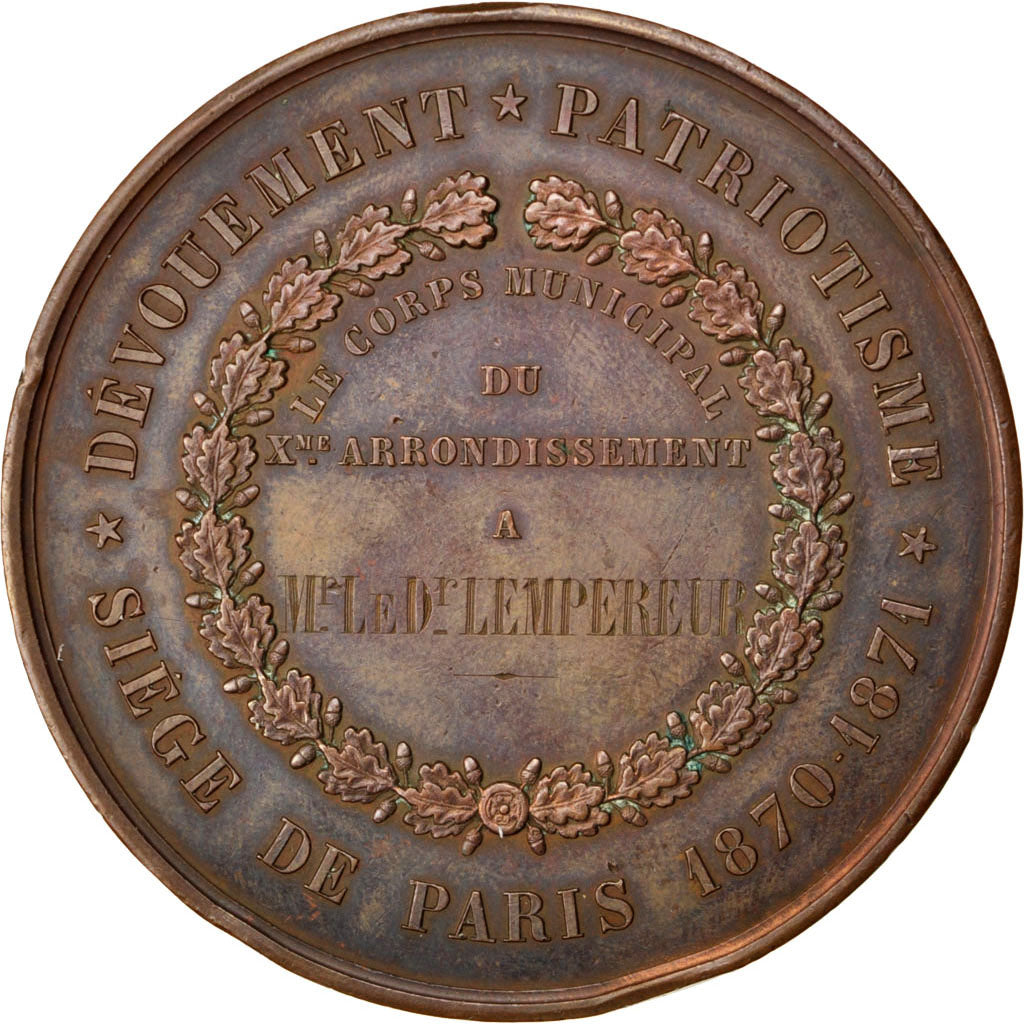 FRANCE, Politics, Society, War, Government of National Defense, Medal, 1871,...