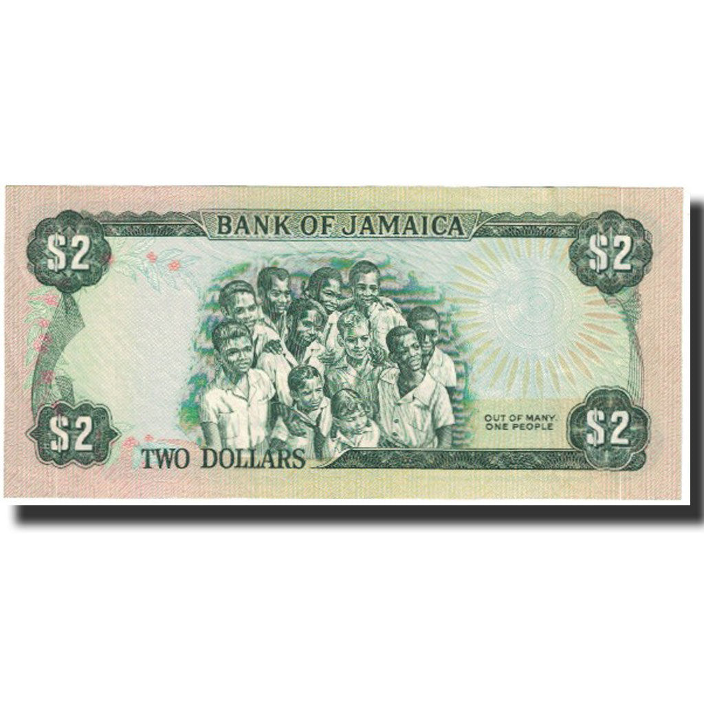Geldschein, Jamaica, 2 Dollars, L.1960, KM:69a, UNZ