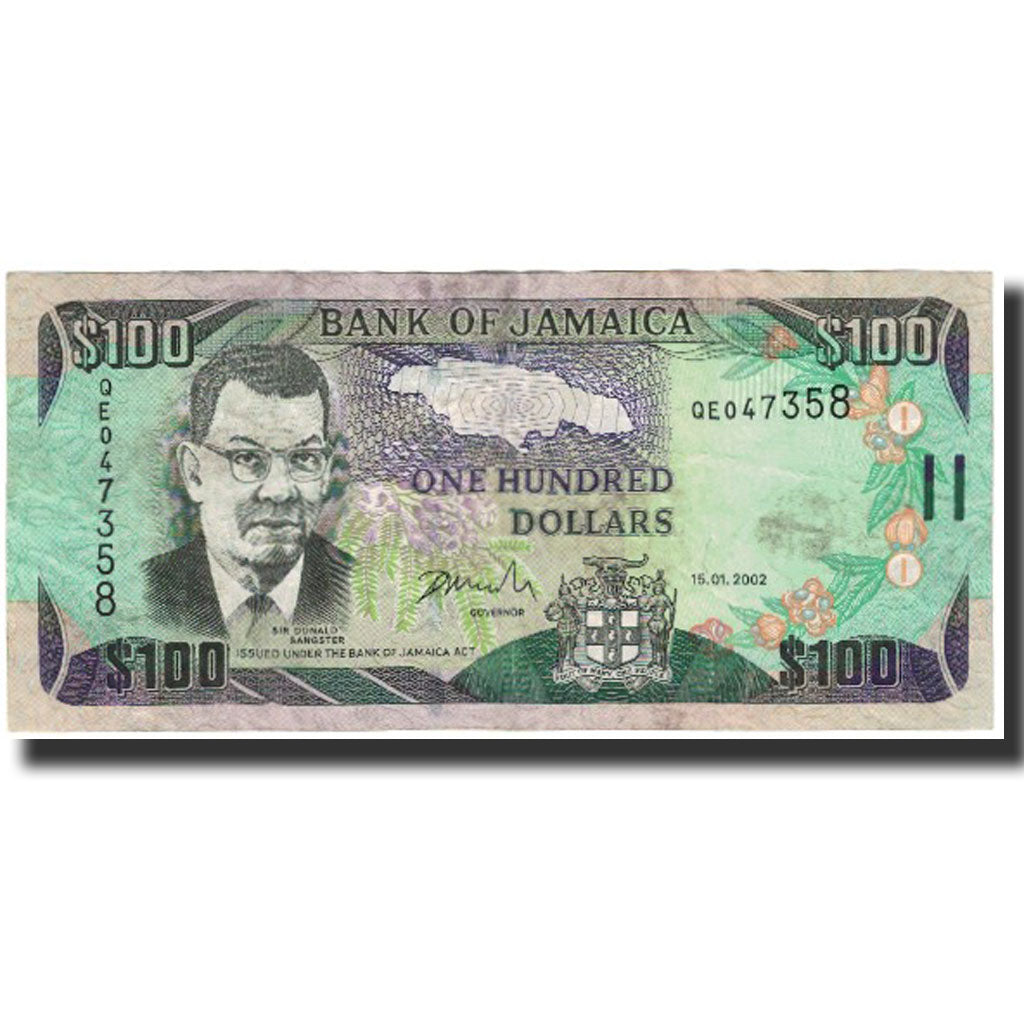 Geldschein, Jamaica, 100 Dollars, 2002, 2002-01-15, KM:80b, UNZ-