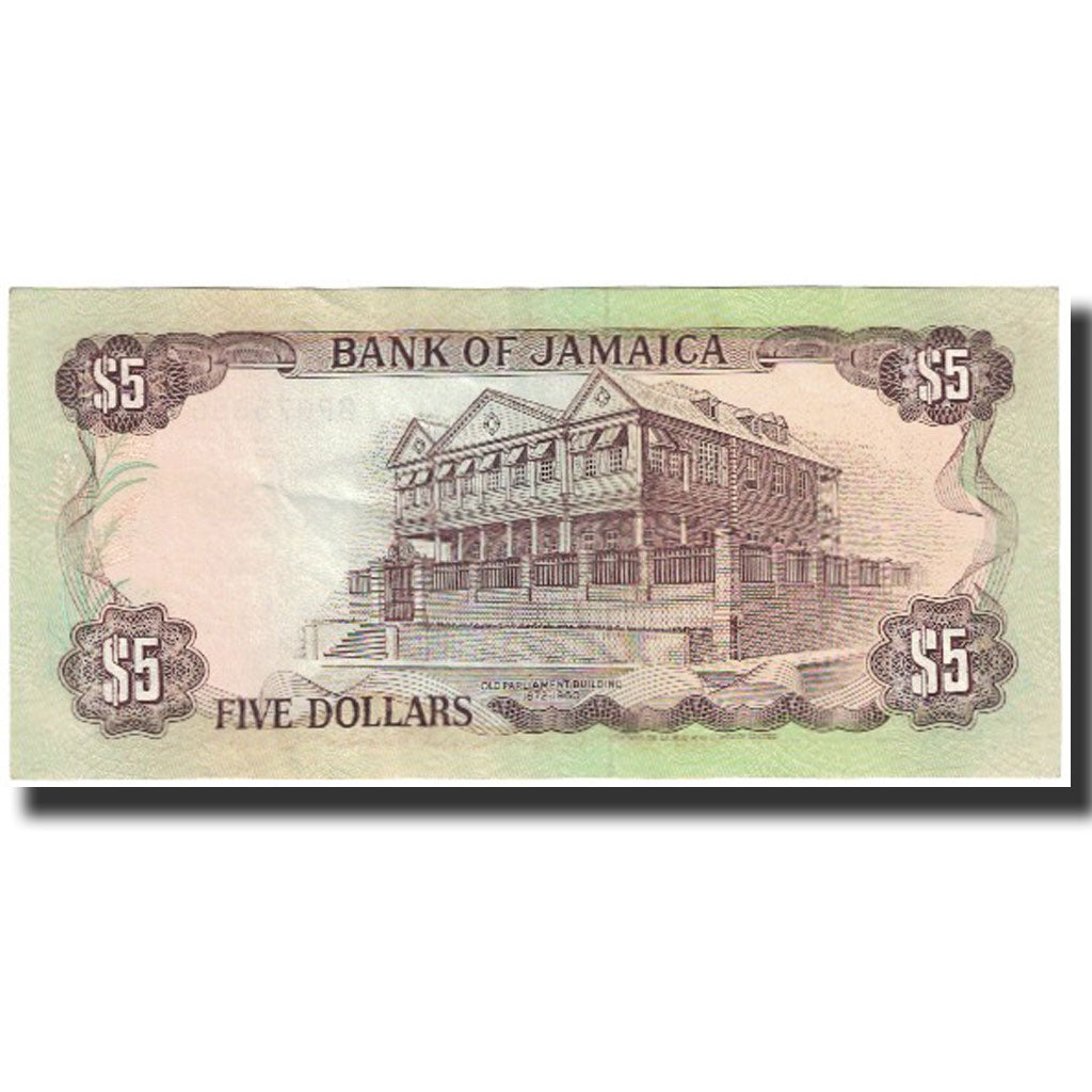 Banknote, Jamaica, 5 Dollars, 1989, 1989-05-01, KM:70c, UNC(65-70)