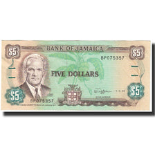 Banknot, Jamaica, 5 Dollars, 1989, 1989-05-01, KM:70c, UNC(65-70)