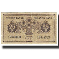 Geldschein, Finnland, 25 Penniä, 1918, KM:33, SS