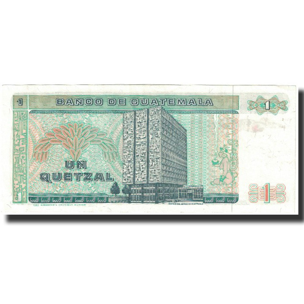 Billet, Guatemala, 1 Quetzal, 1989, 1989-01-04, KM:66, NEUF