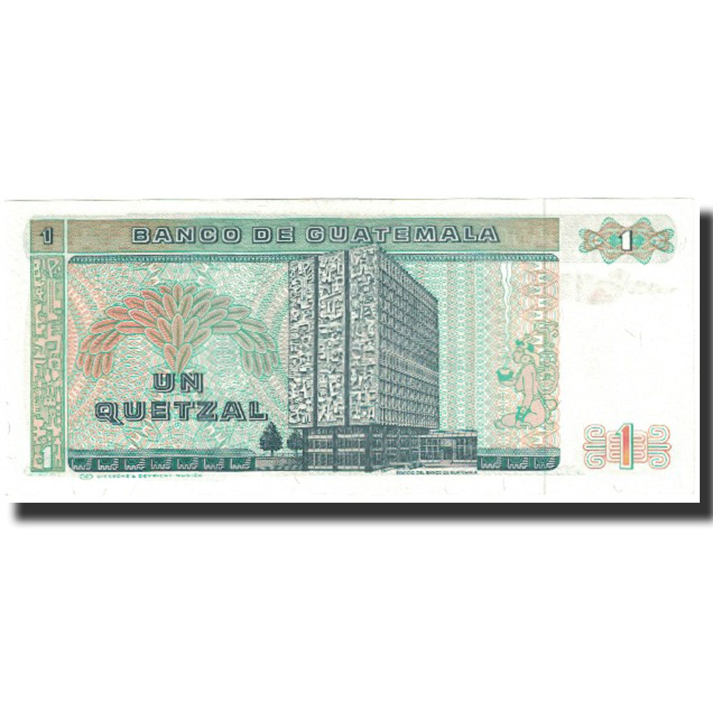 Banknote, Guatemala, 1 Quetzal, 1988, 1988-01-06, KM:66, UNC(65-70)