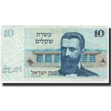 Billete, 10 Sheqalim, 1978, Israel, KM:45, MBC