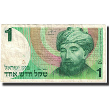 Biljet, Israël, 1 New Sheqel, 1986, KM:51Aa, TTB
