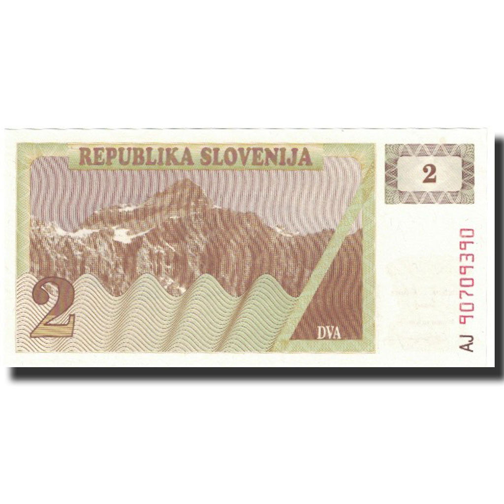 Banknote, Slovenia, 2 (Tolarjev), Undated (1990), KM:2a, UNC(65-70)