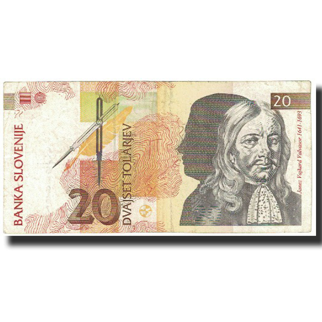 Billet, Slovénie, 20 Tolarjev, 1992, 1992-01-15, KM:12a, SUP