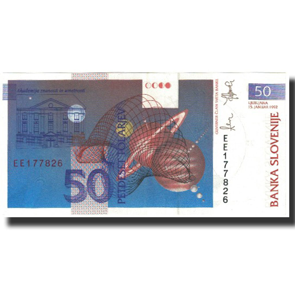 Banknote, Slovenia, 50 Tolarjev, 1992, 1992-01-15, KM:13a, UNC(65-70)