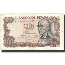 Banknote, Spain, 100 Pesetas, 1970, 1970-11-17, KM:152a, UNC(63)