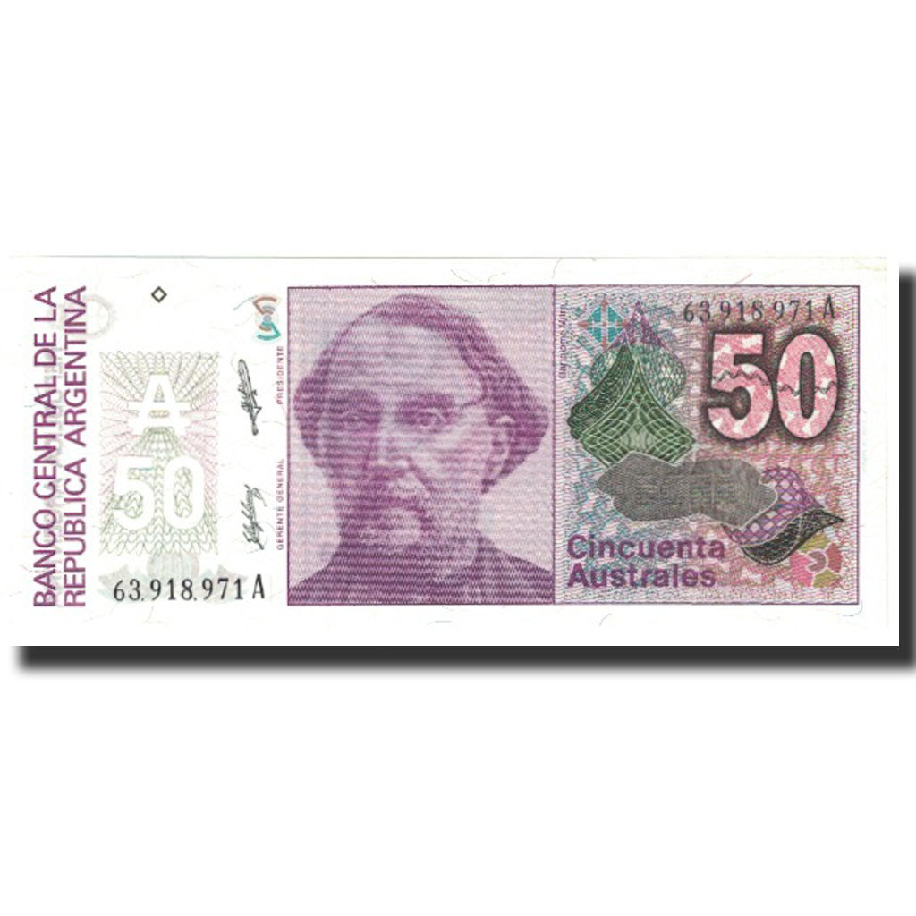 Billet, Argentine, 50 Australes, Undated (1986), KM:326b, NEUF