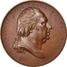 FRANCE, Politics, Society, War, Louis XVIII, Medal, 1823, AU(55-58), Gayrard,...
