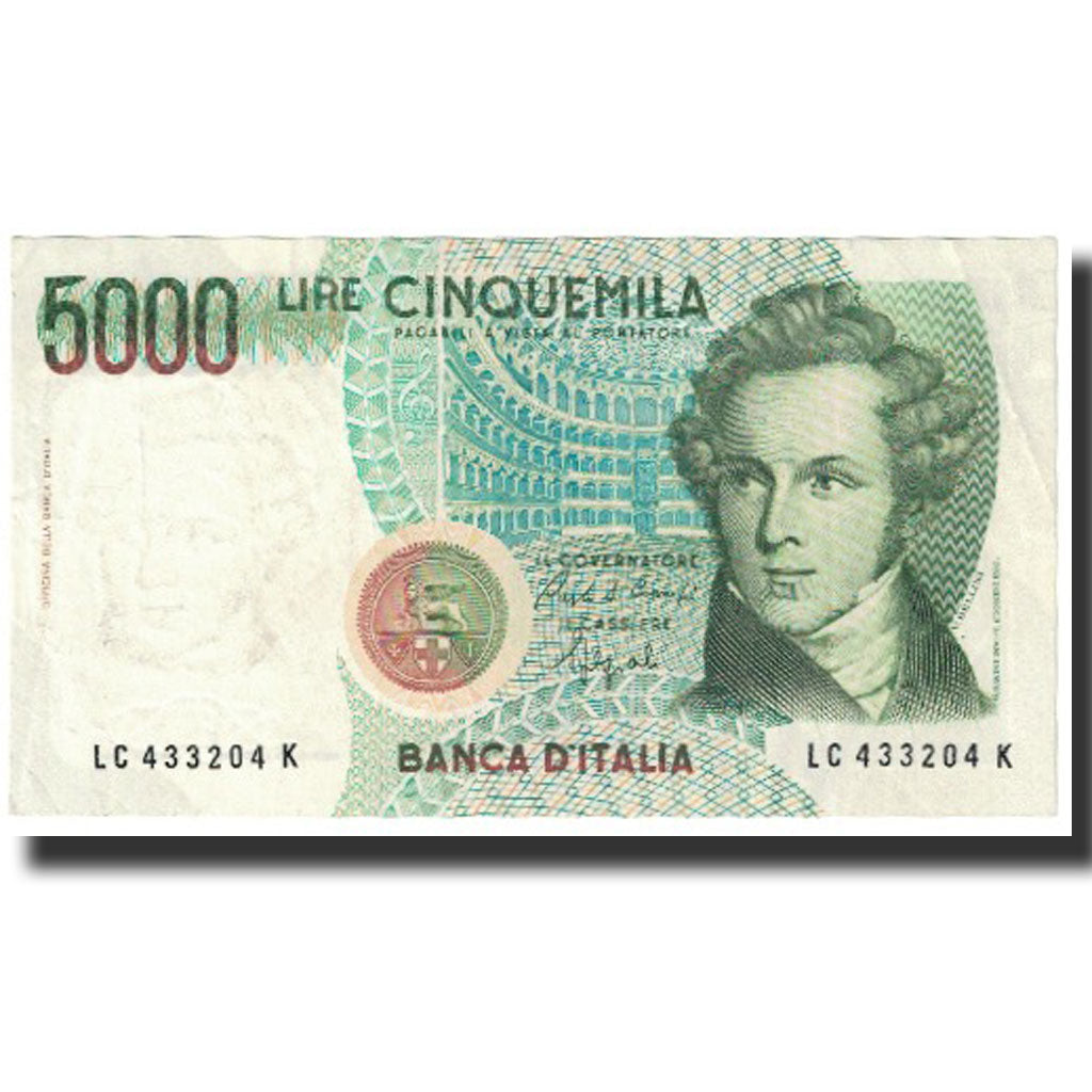 Geldschein, Italien, 5000 Lire, KM:111a, UNZ
