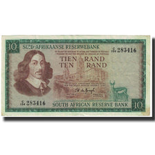 Banknote, South Africa, 10 Rand, UNDATED (1966-1976), KM:114b, AU(55-58)
