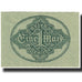 Geldschein, Deutschland, 1 Mark, 1922, 1922-09-15, KM:61a, UNZ