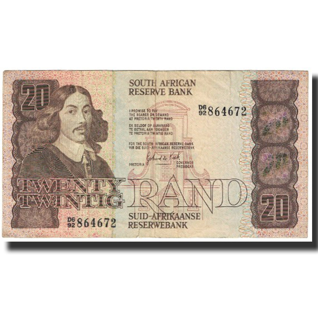 Banknote, South Africa, 20 Rand, Undated (1978-90), KM:121c, EF(40-45)