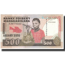 Nota, Madagáscar, 500 Francs = 100 Ariary, Undated (1988-94), KM:71b