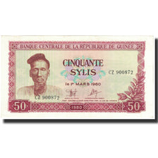 Banknote, Guinea, 50 Sylis, 1960, 1960-03-01, KM:25a, UNC(65-70)