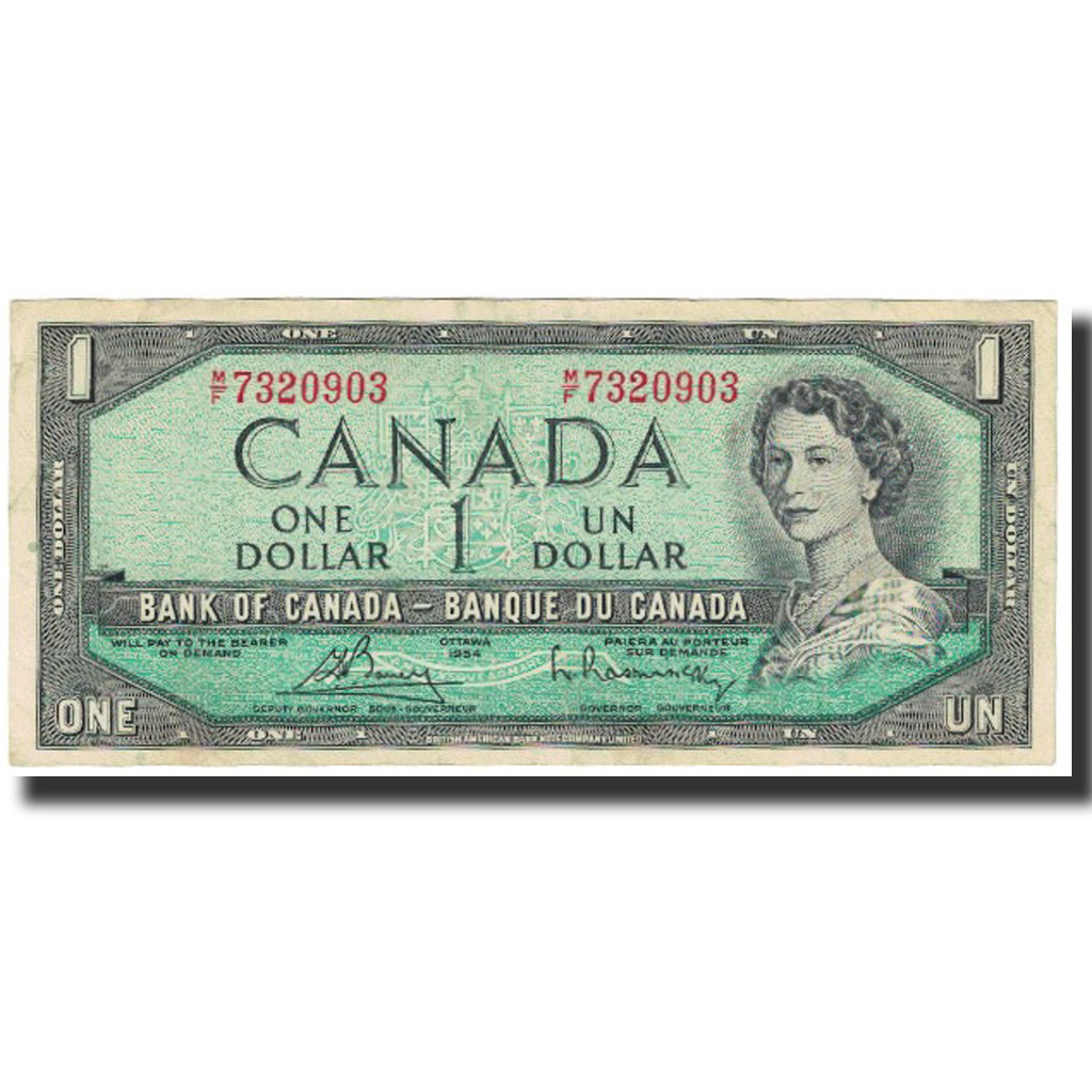 Geldschein, Kanada, 1 Dollar, Undated (1954), KM:75c, VZ