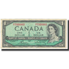 Nota, Canadá, 1 Dollar, Undated (1954), KM:75c, AU(55-58)